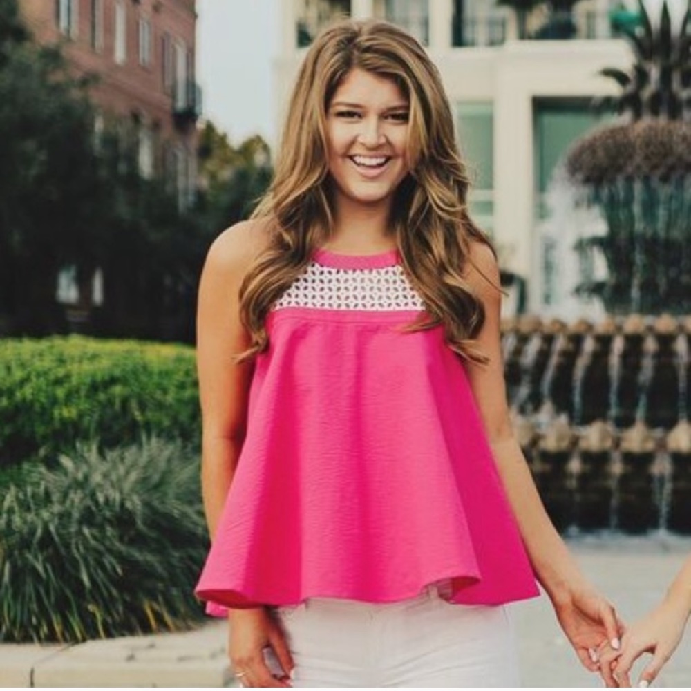 Lauren James Cassidy Swing Tank in Raspberry